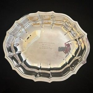 Gorgeous chippendale style silver shell serving bowl 12” length